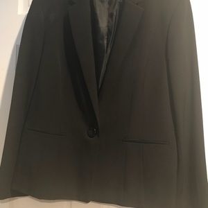 Black blazer one front button